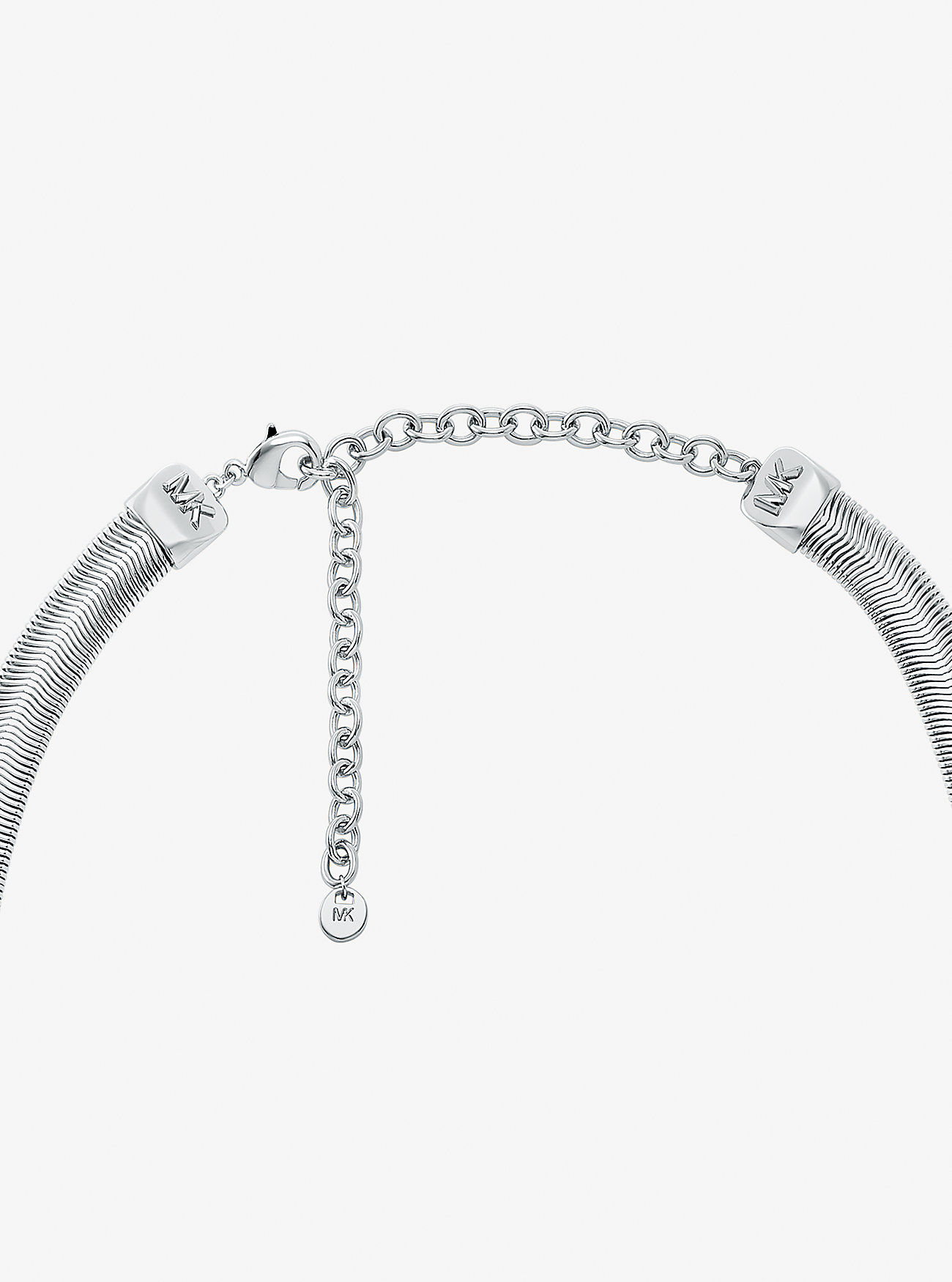 Precious Metal-Plated Brass Snake Chain Necklace