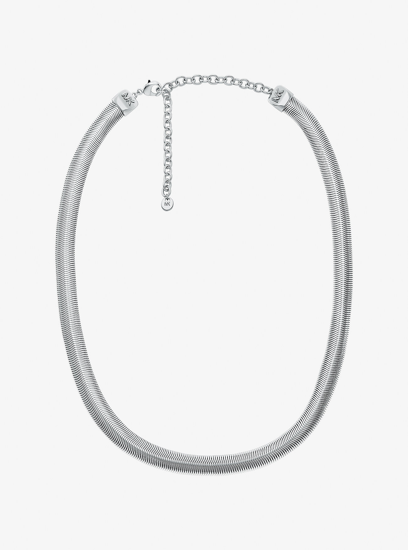Precious Metal-Plated Brass Snake Chain Necklace