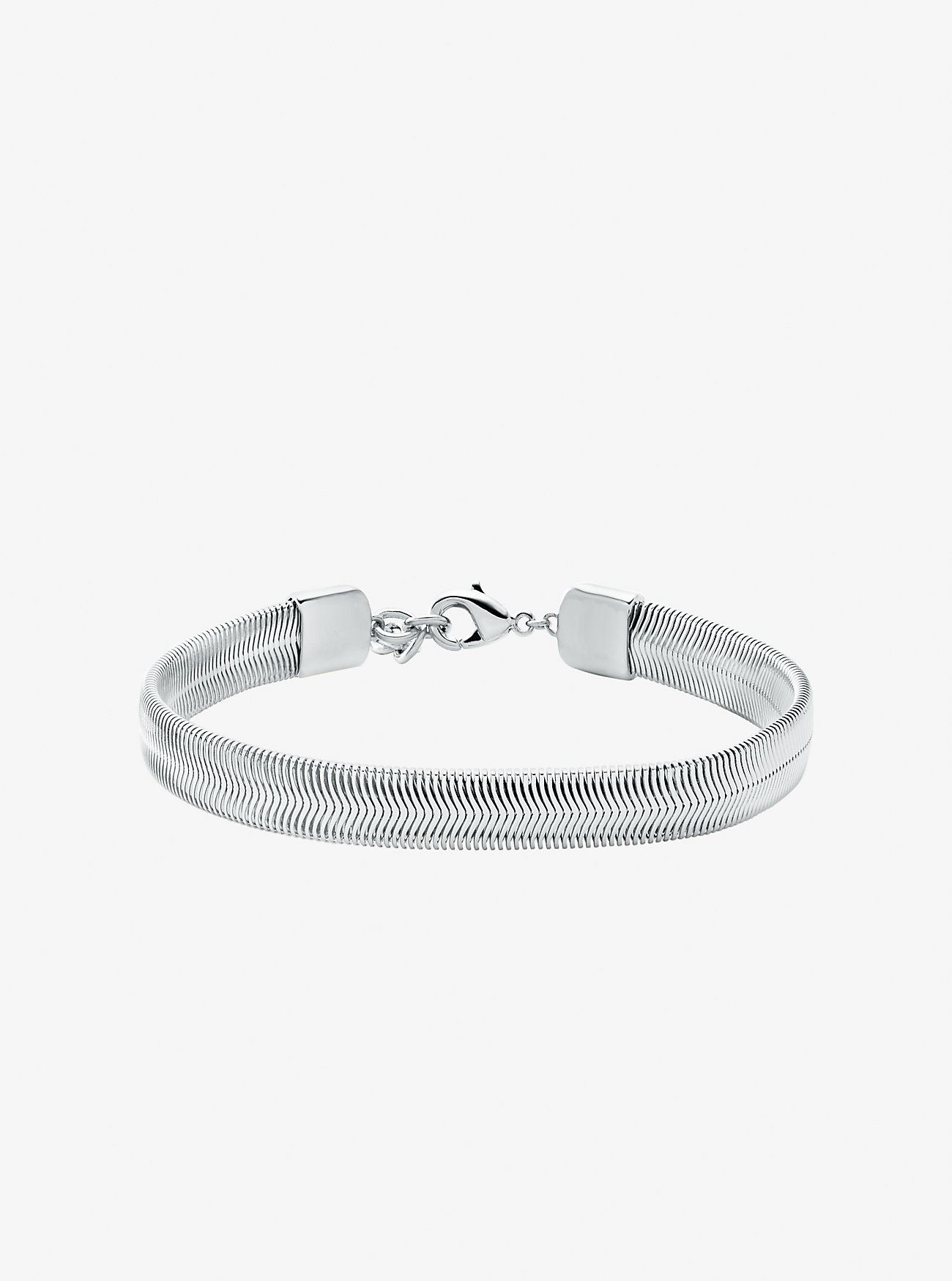 Precious Metal-Plated Brass Snake Chain Bracelet
