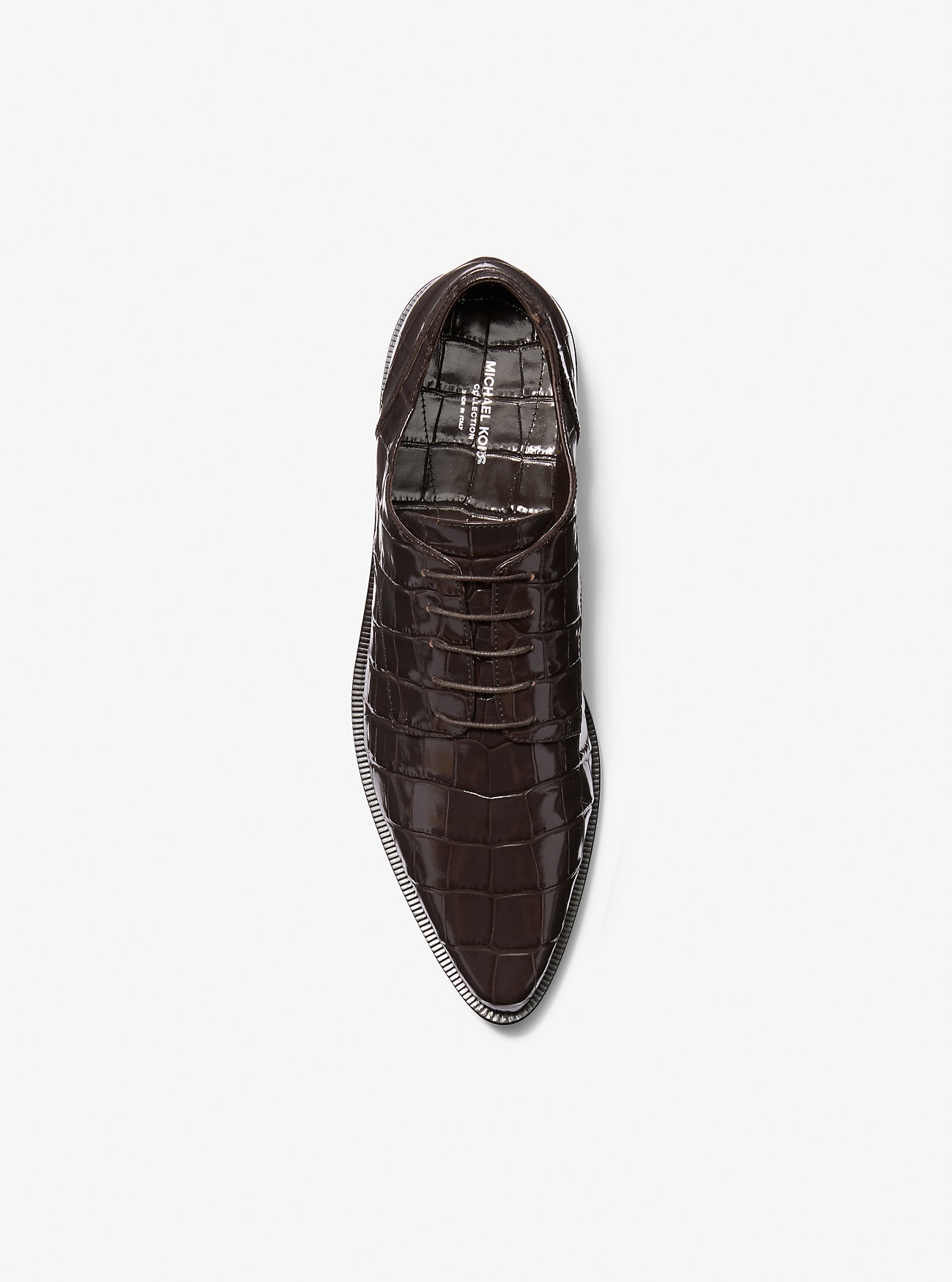 Annette Crocodile Embossed Patent Leather Oxford 4 Annette Crocodile Embossed Patent Leather Oxford