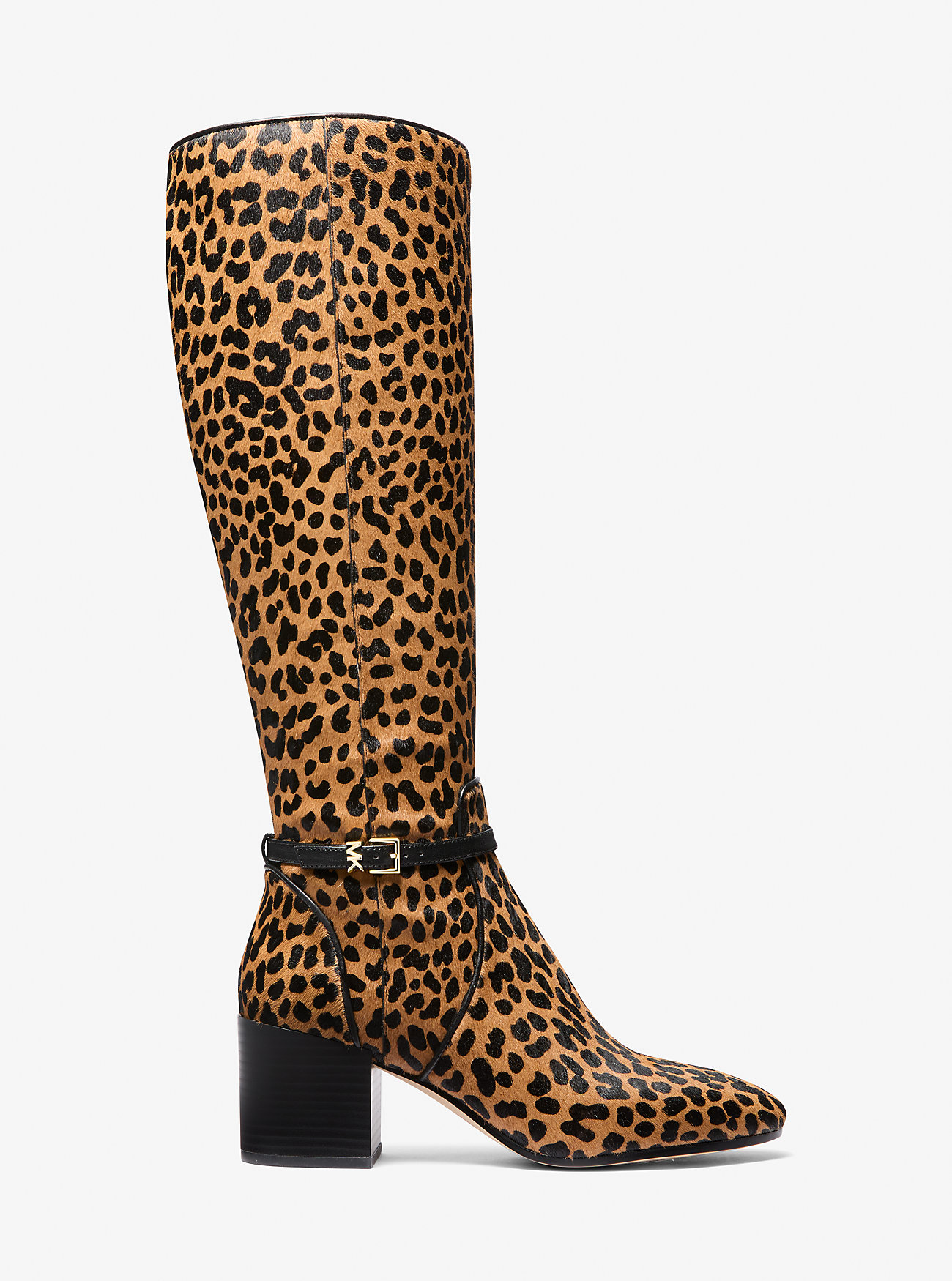 Ella Leopard Print Calf Hair Wide Calf Block Heel Boot 3 Ella Leopard Print Calf Hair Wide Calf Block Heel Boot