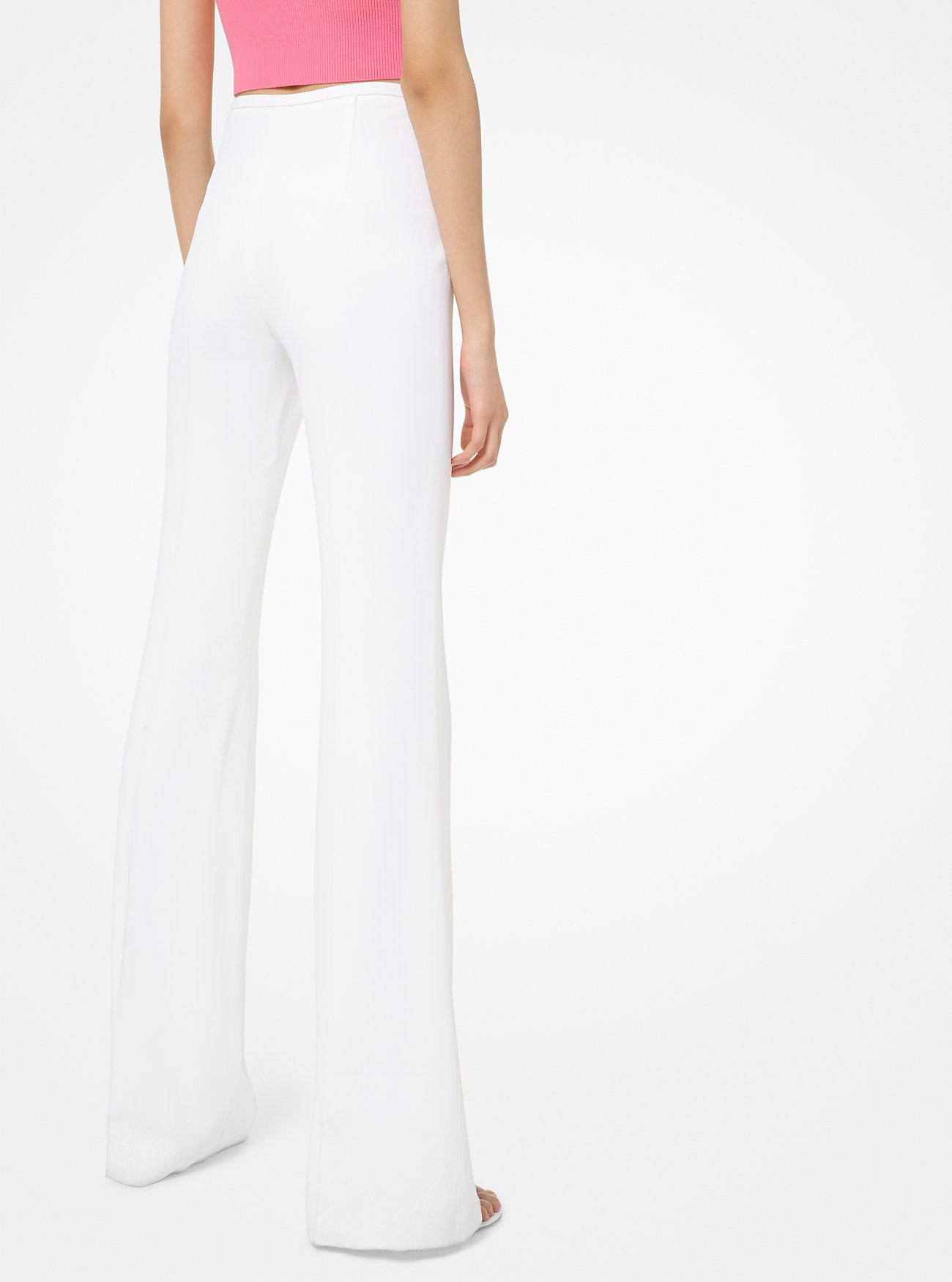 Double Crepe-Sablé Flared Pants