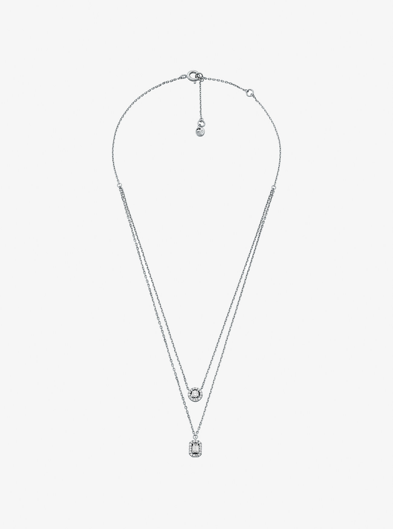Precious Metal-Plated Double Layered Necklace