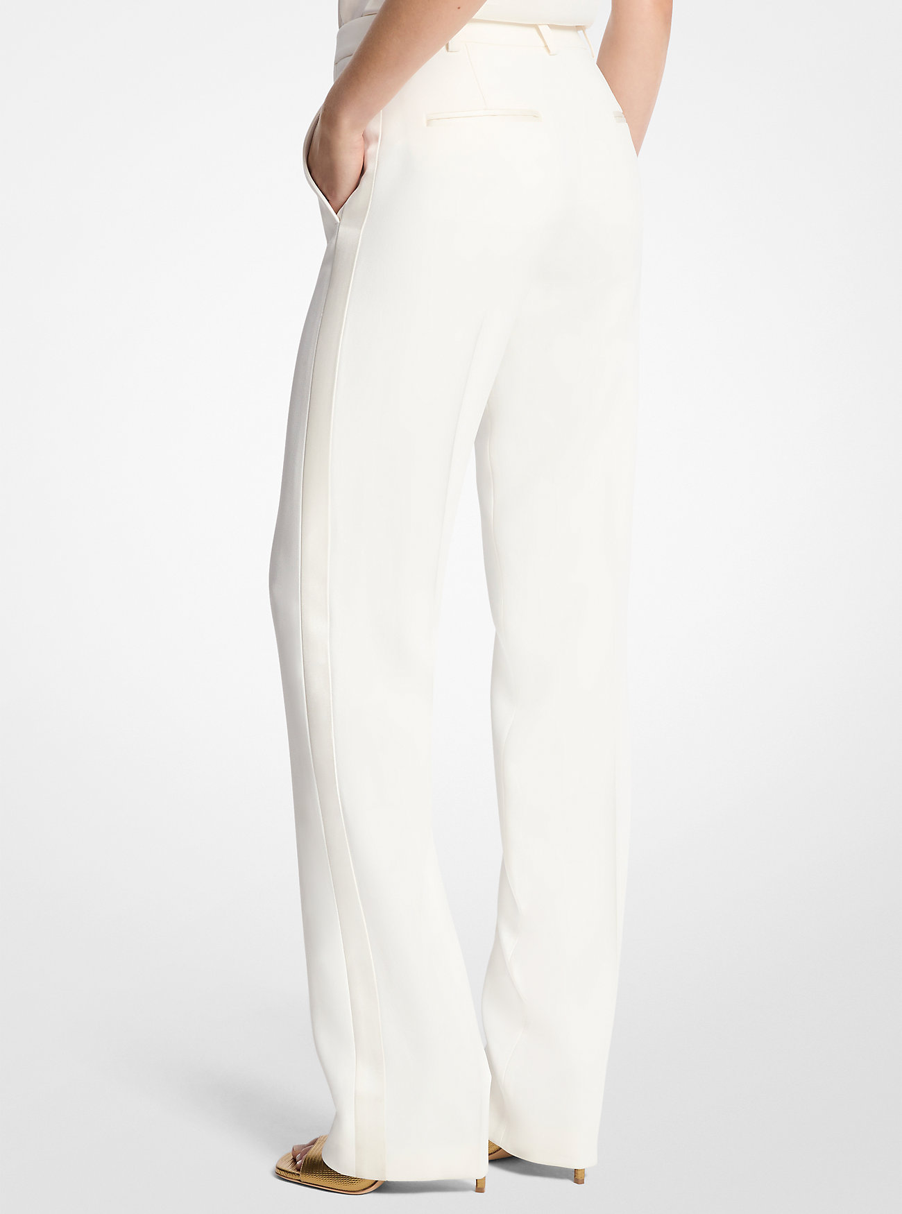 Double Crepe Sablé Tuxedo Trousers
