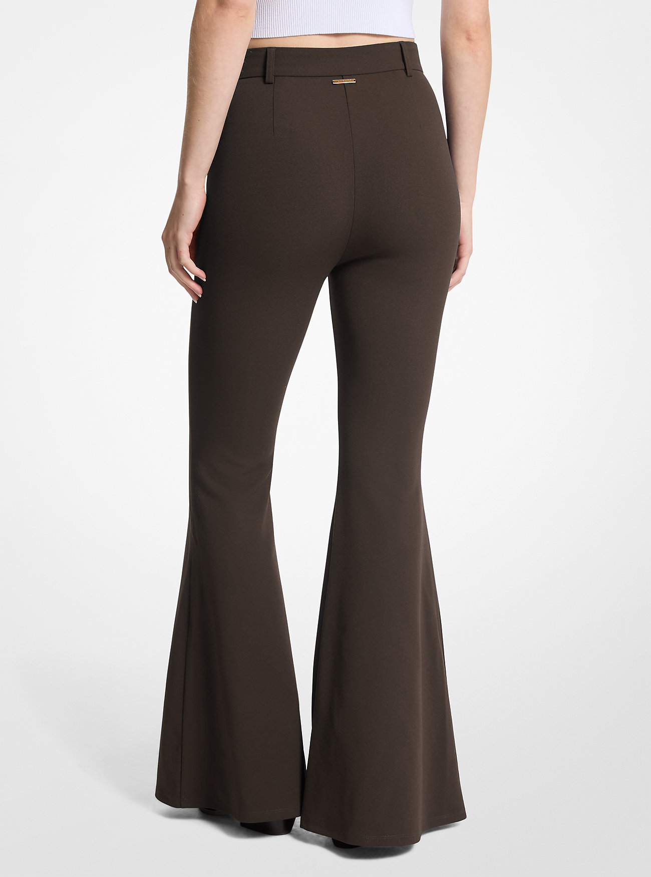 Stretch Crepe Flared Pant