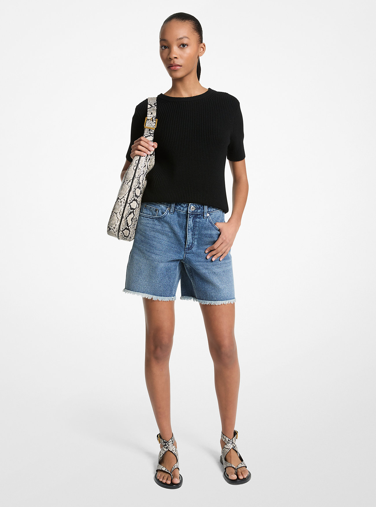 Boyfriend Denim Shorts
