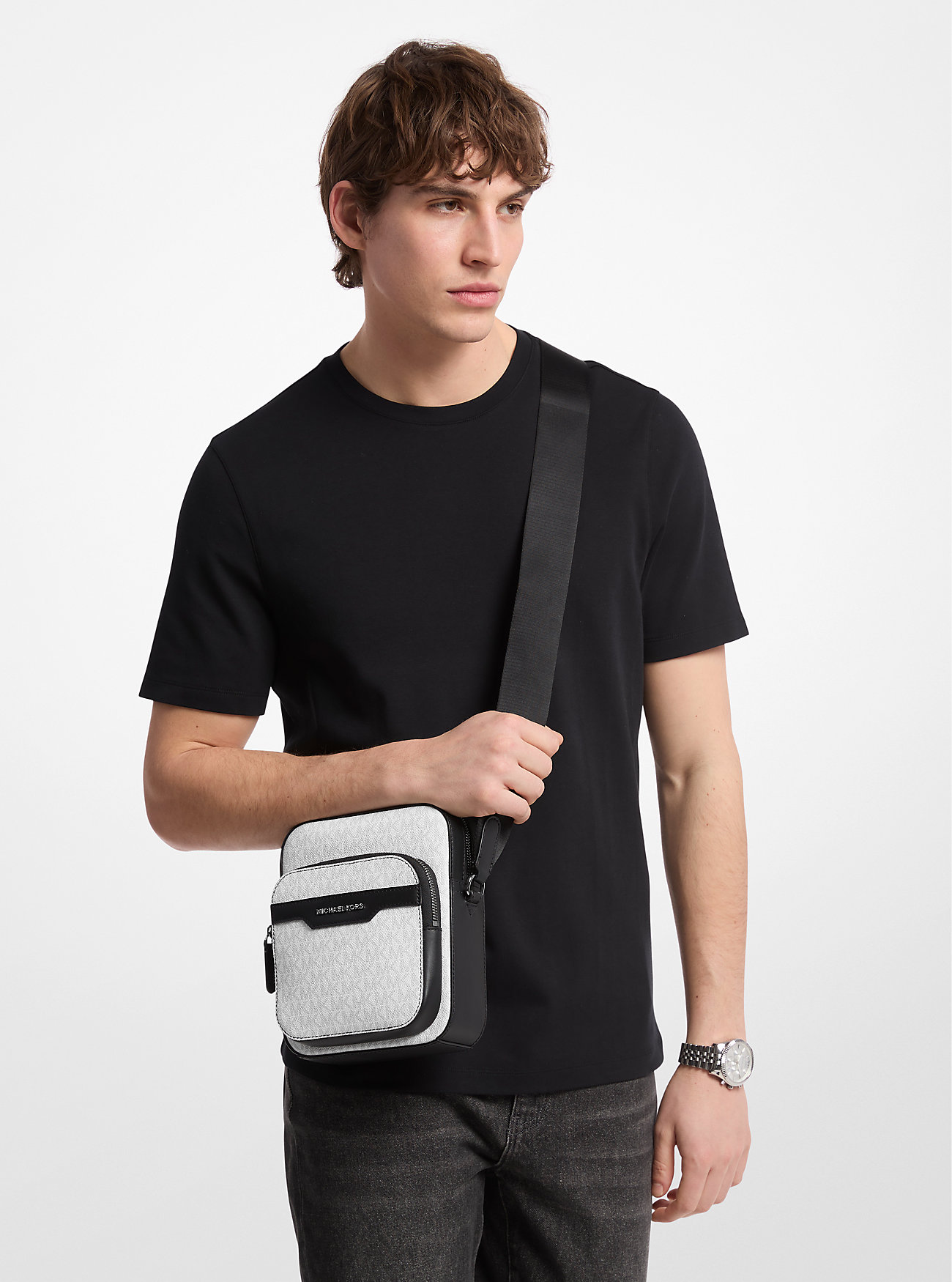 Hudson Mini Signature Logo Flight Bag