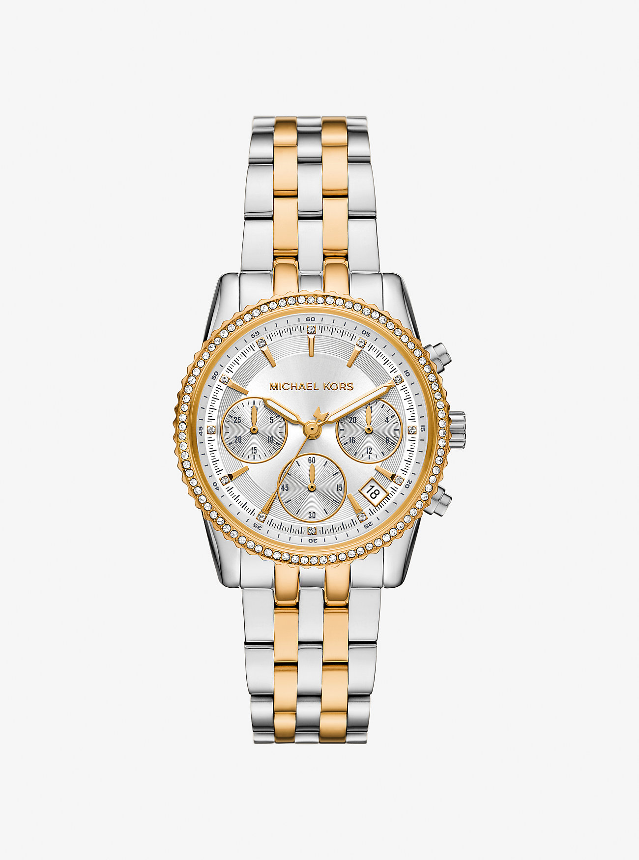 Mini Bryant Pavé Two-Tone Watch