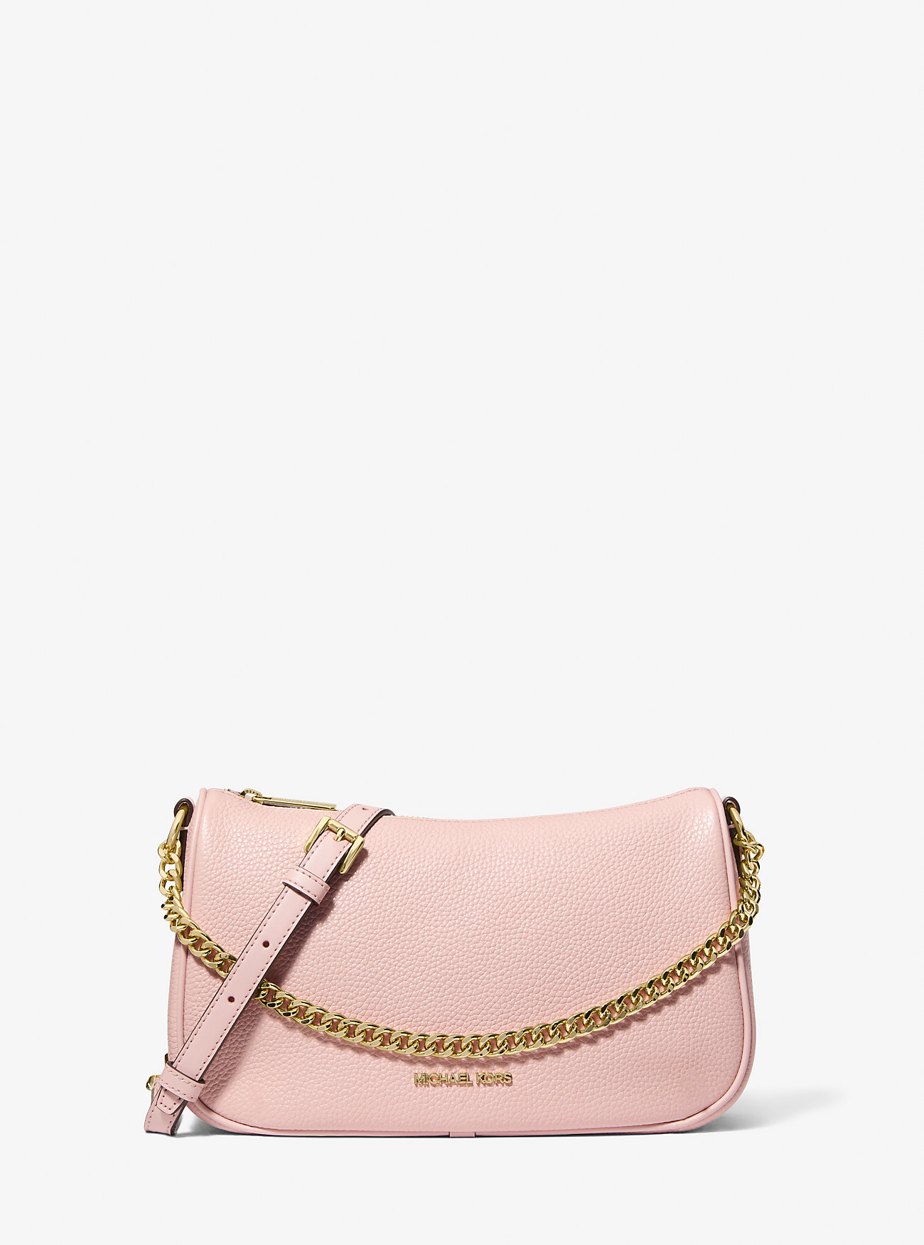 Carmela Medium Pebbled Leather Convertible Crossbody Bag