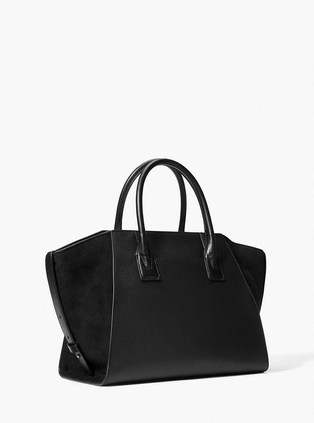 Avril Large Leather and Suede Satchel 4 Avril Large Leather and Suede Satchel