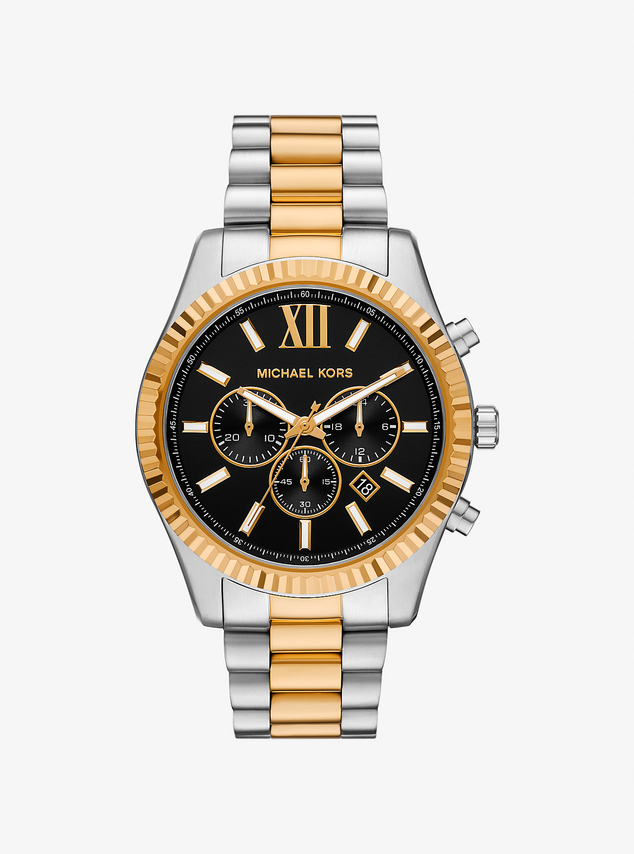Oversized Lexington Two-Tone Watch