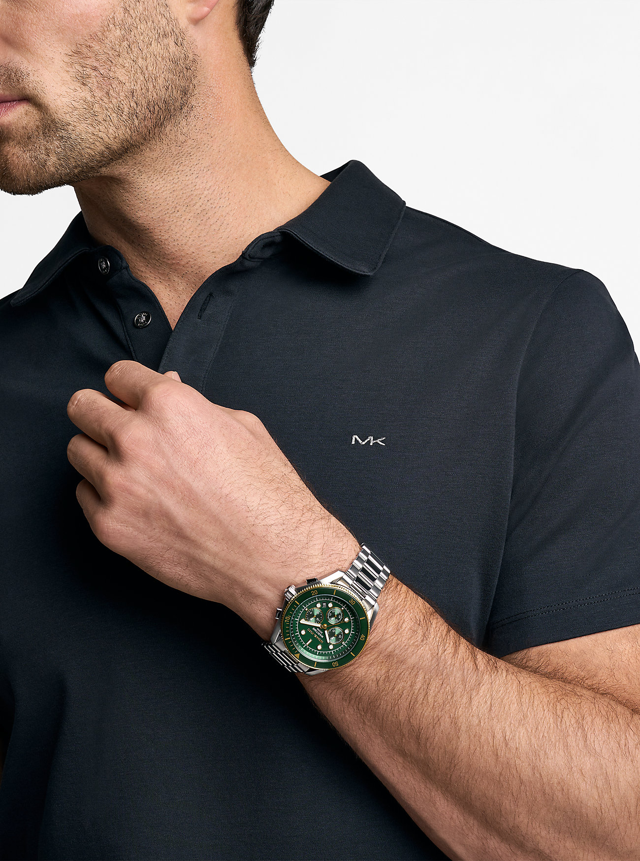 Oversized Maritime Two-Tone Watch