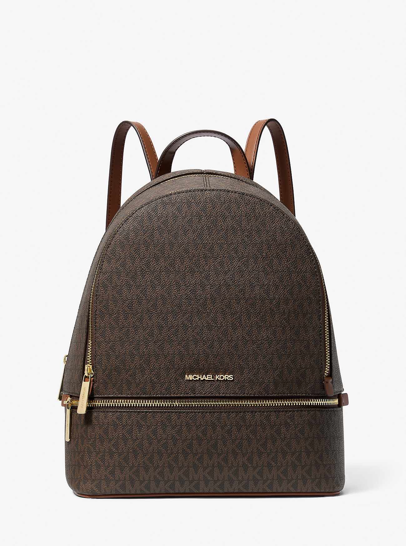 Rhea Medium Signature Logo Backpack - Michael Kors